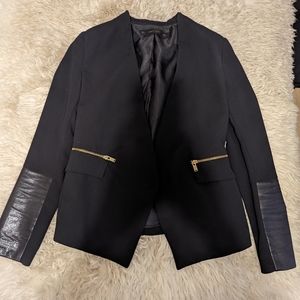 Zara blazer black and gold